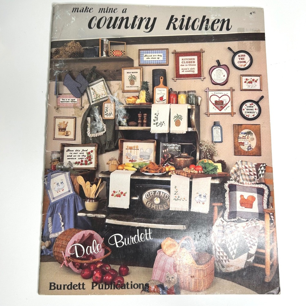 Make Mine a Country Kitchen Dale Burdett Cross Stitch Pattern Book